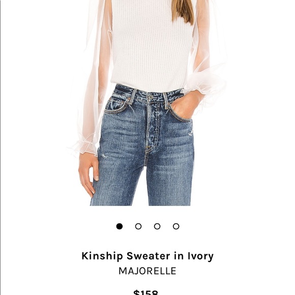Nwt Majorelle Kinship Sweater Ivory Xs 
